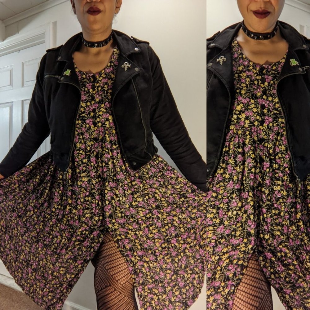 Vintage 90s  floral MPH maxi dress, size 1X,